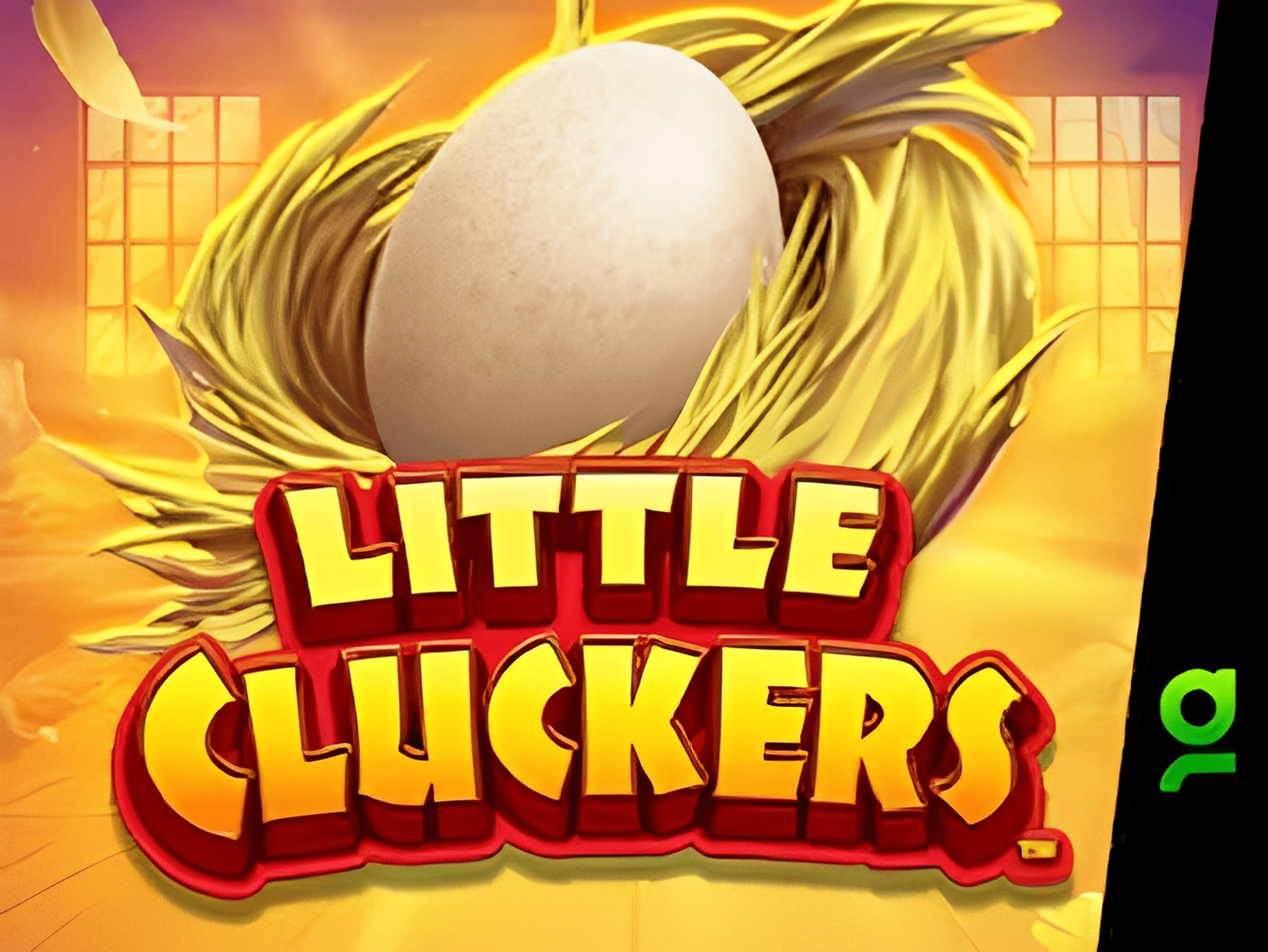Egg in nest with "Little Cluckers" text.